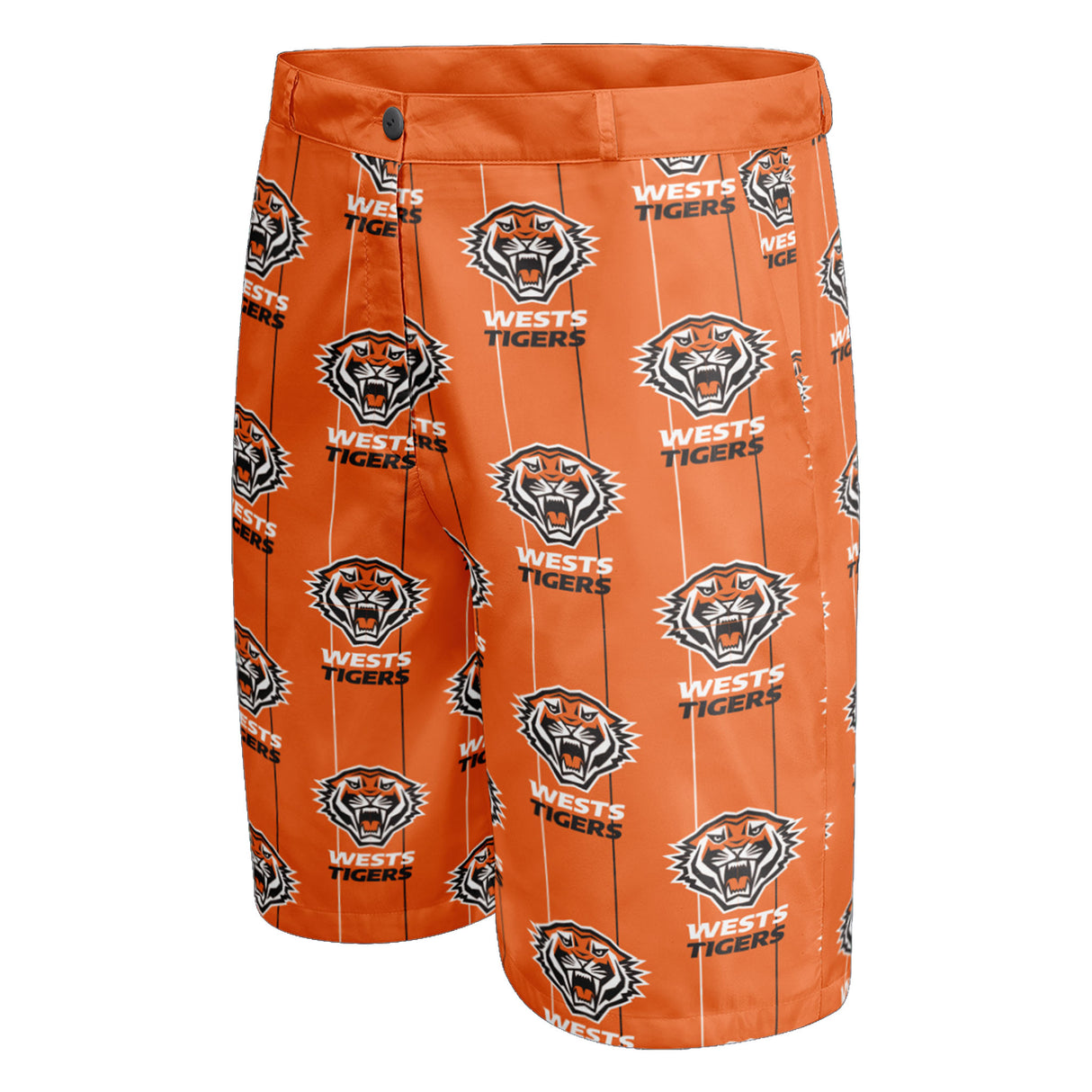 NRL Wests Tigers 'Front Bar' Dress Shorts - Ashtabula
