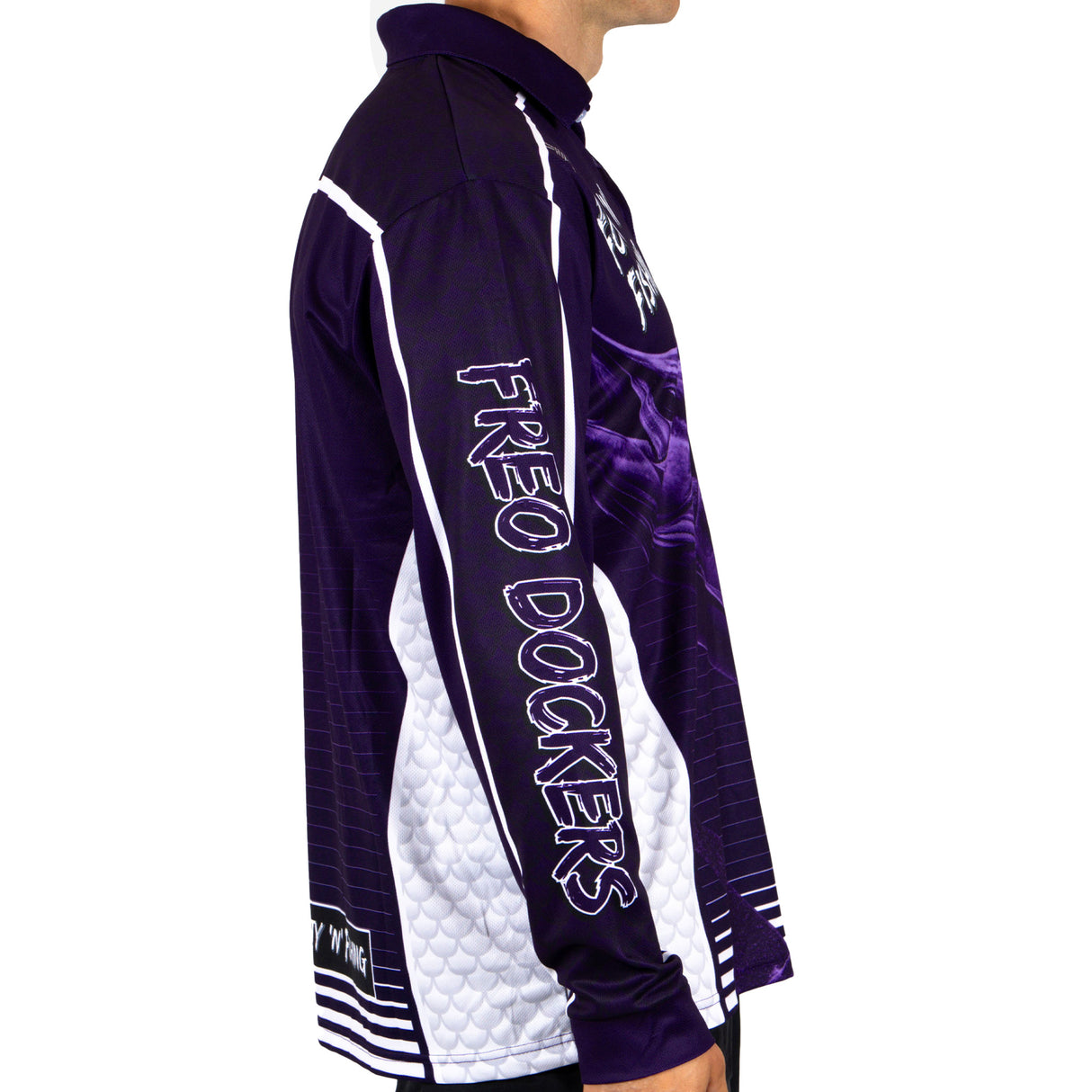 AFL Fremantle Dockers Footy n Fishing Shirt - Adult - Ashtabula