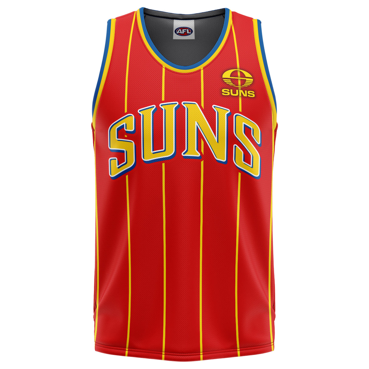 AFL Gold Coast Suns 'Harlem' Basketball Singlet - Adult - Ashtabula