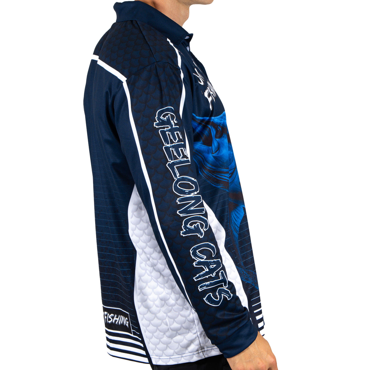 AFL Geelong Cats Footy n Fishing Shirt - Adult - Ashtabula