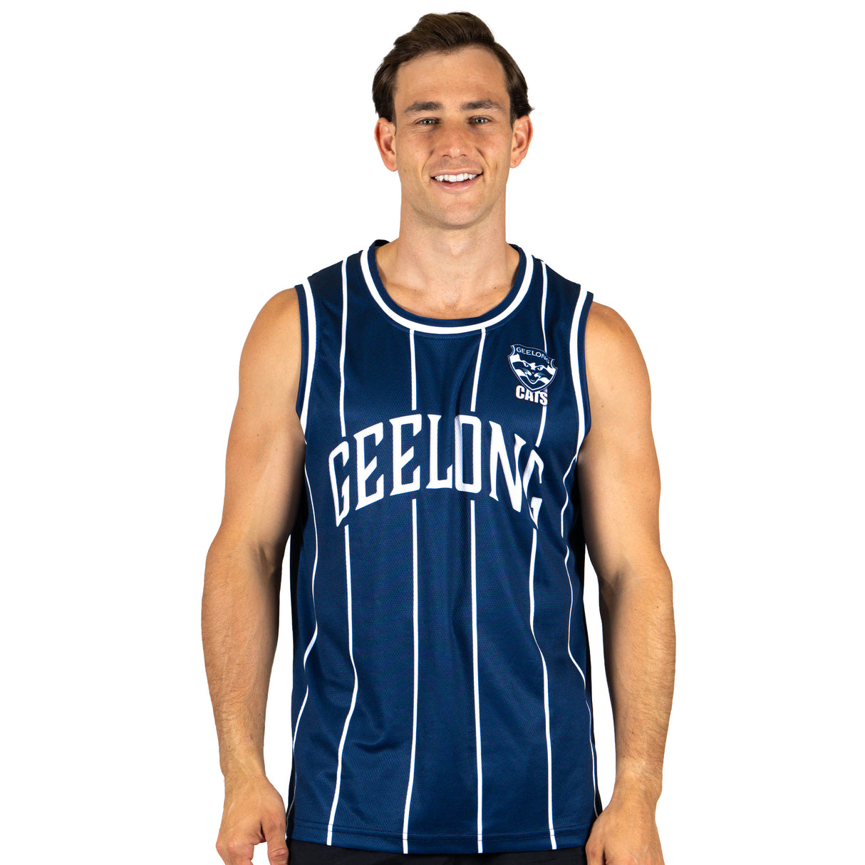 AFL Geelong Cats 'Harlem' Basketball Singlet - Adult - Ashtabula