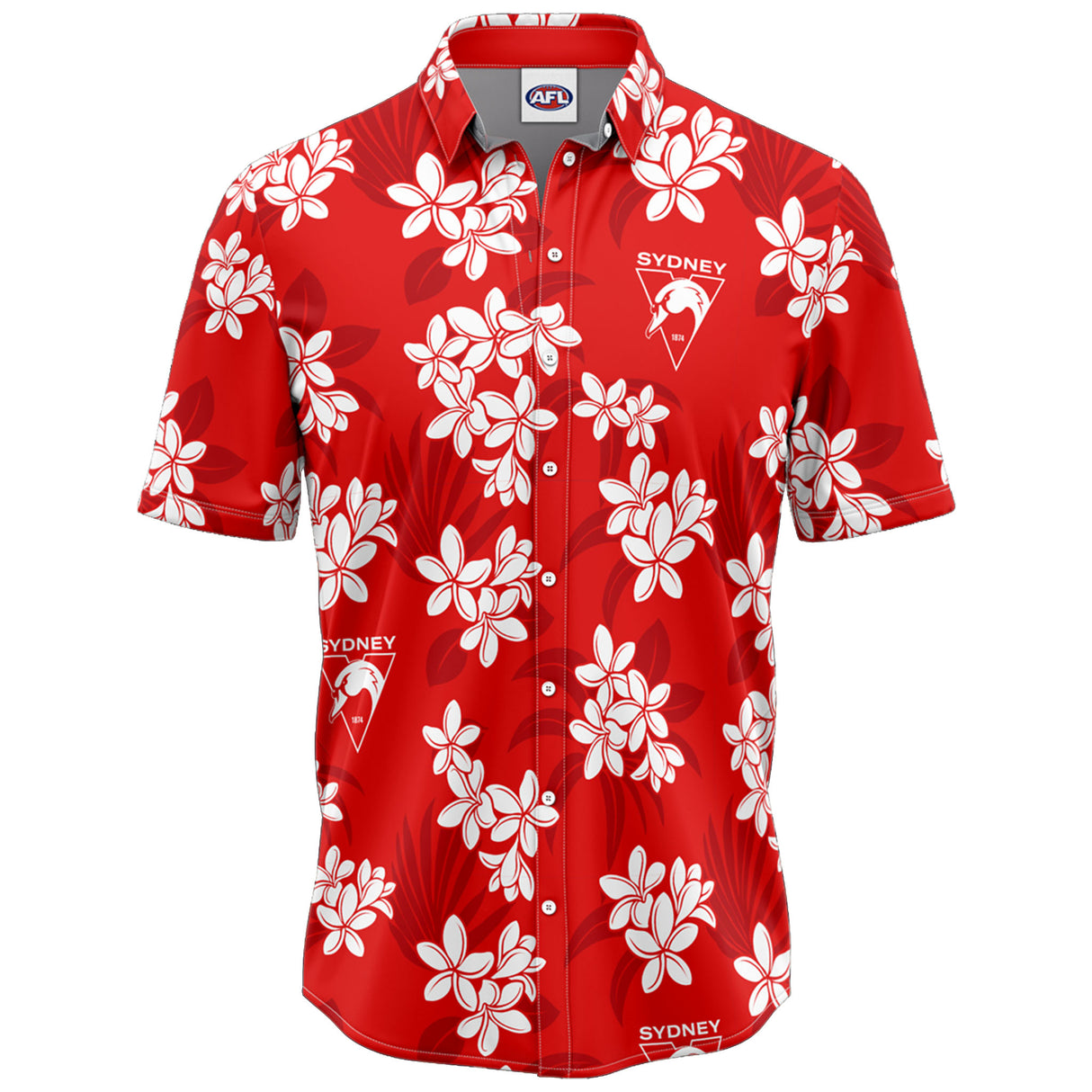 AFL Sydney Swans 'Reef' Hawaiian Shirt - Ashtabula