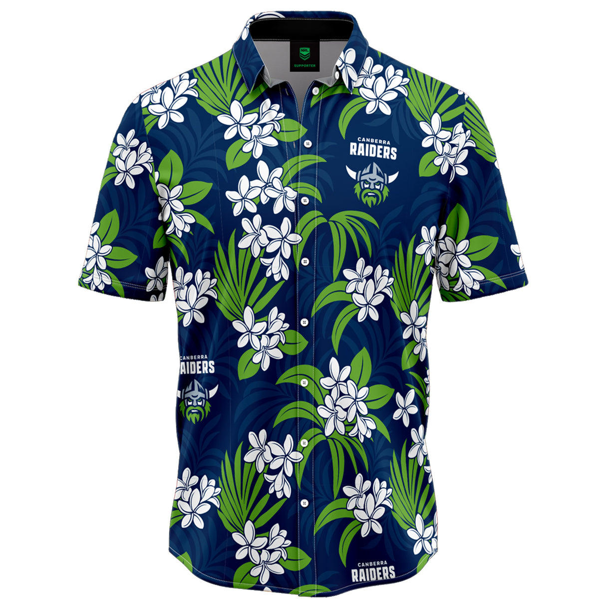 NRL Raiders 'Reef' Hawaiian Shirt - Ashtabula