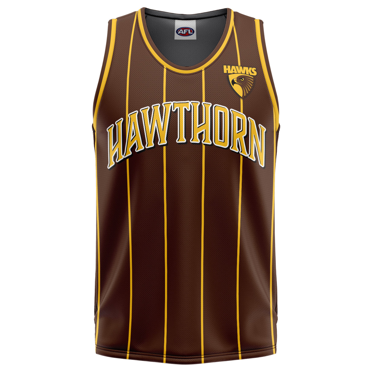 AFL Hawthorn 'Harlem' Basketball Singlet - Youth - Ashtabula