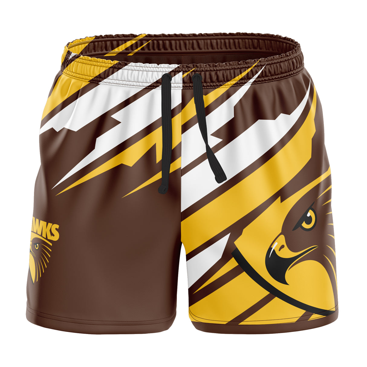 AFL Hawthorn 'Ignition' Board Shorts - Youth - Ashtabula