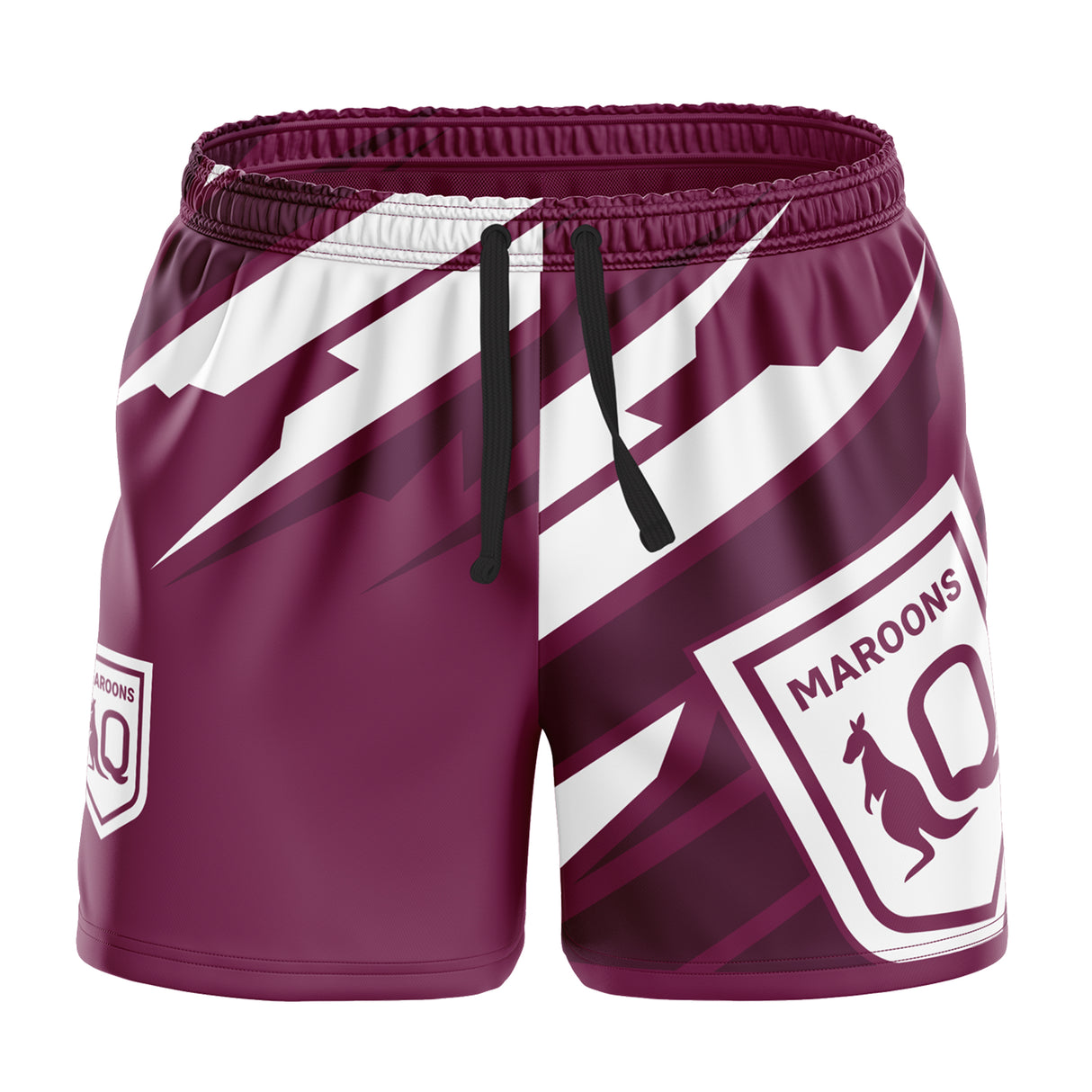 QLD Maroons 'Ignition' Board Shorts - Youth - Ashtabula