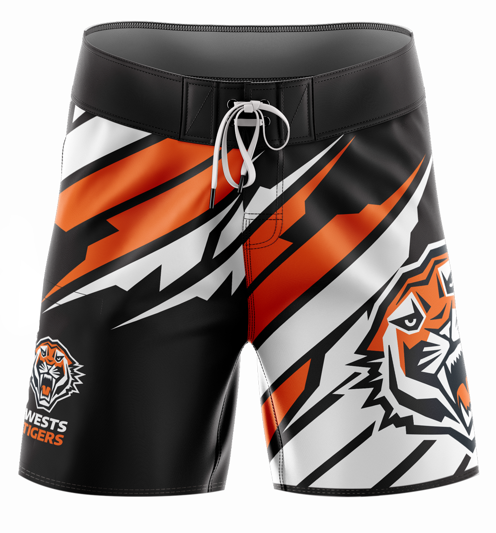 NRL Wests Tigers 'Ignition' Board Shorts Youth - Ashtabula
