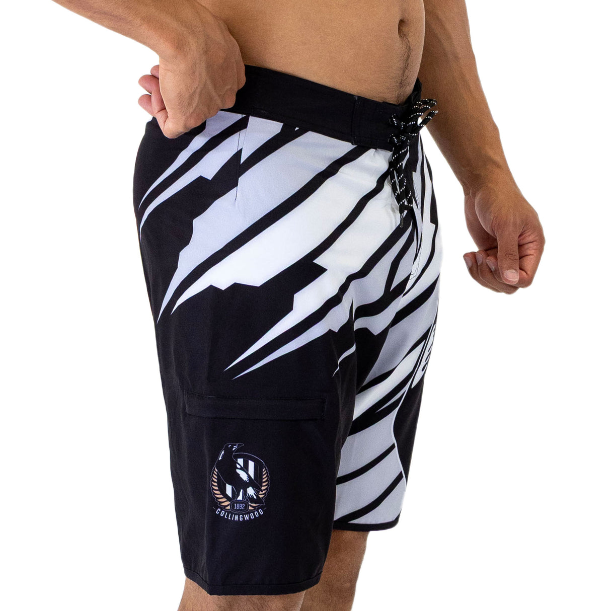 AFL Collingwood 'Ignition' Board Shorts - Ashtabula