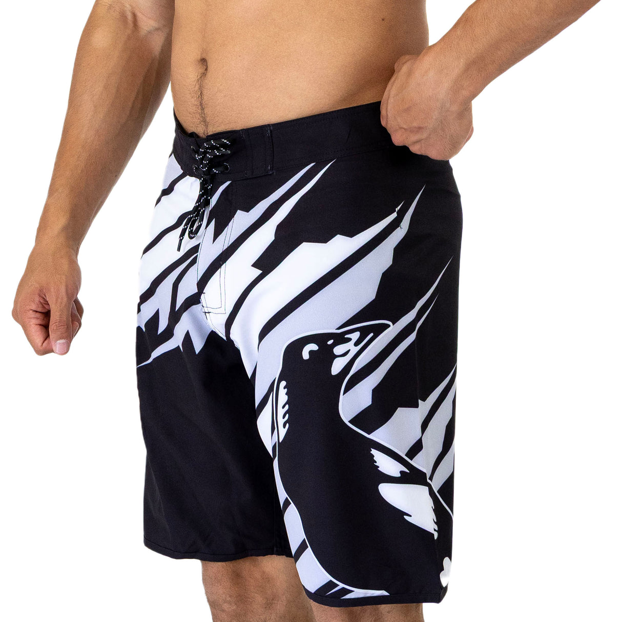 AFL Collingwood 'Ignition' Board Shorts - Ashtabula