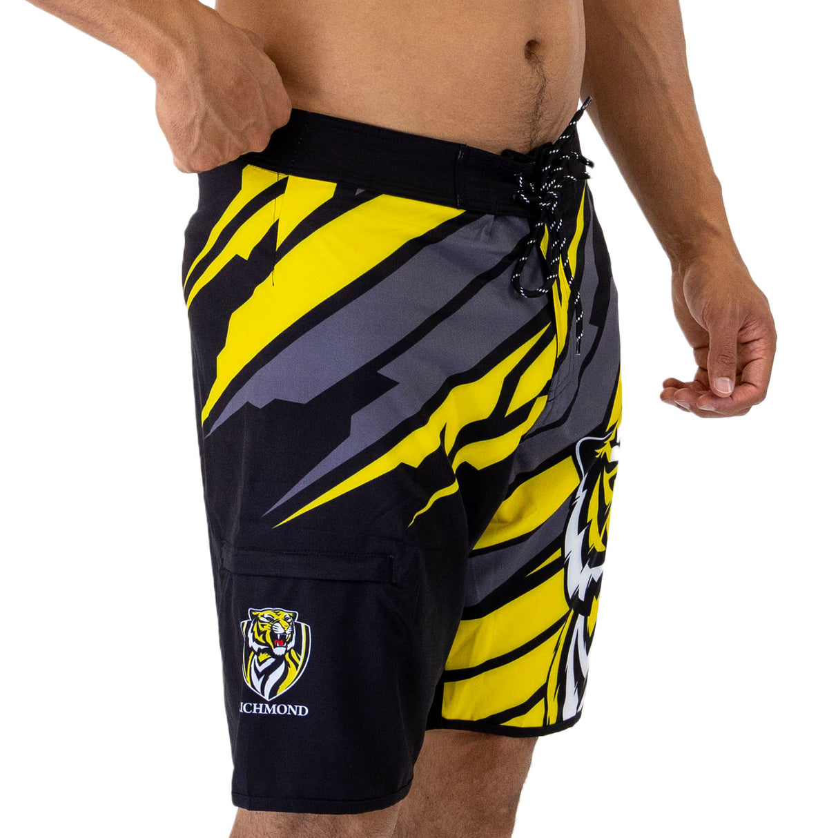 AFL Richmond Tigers 'Ignition' Board Shorts - Ashtabula