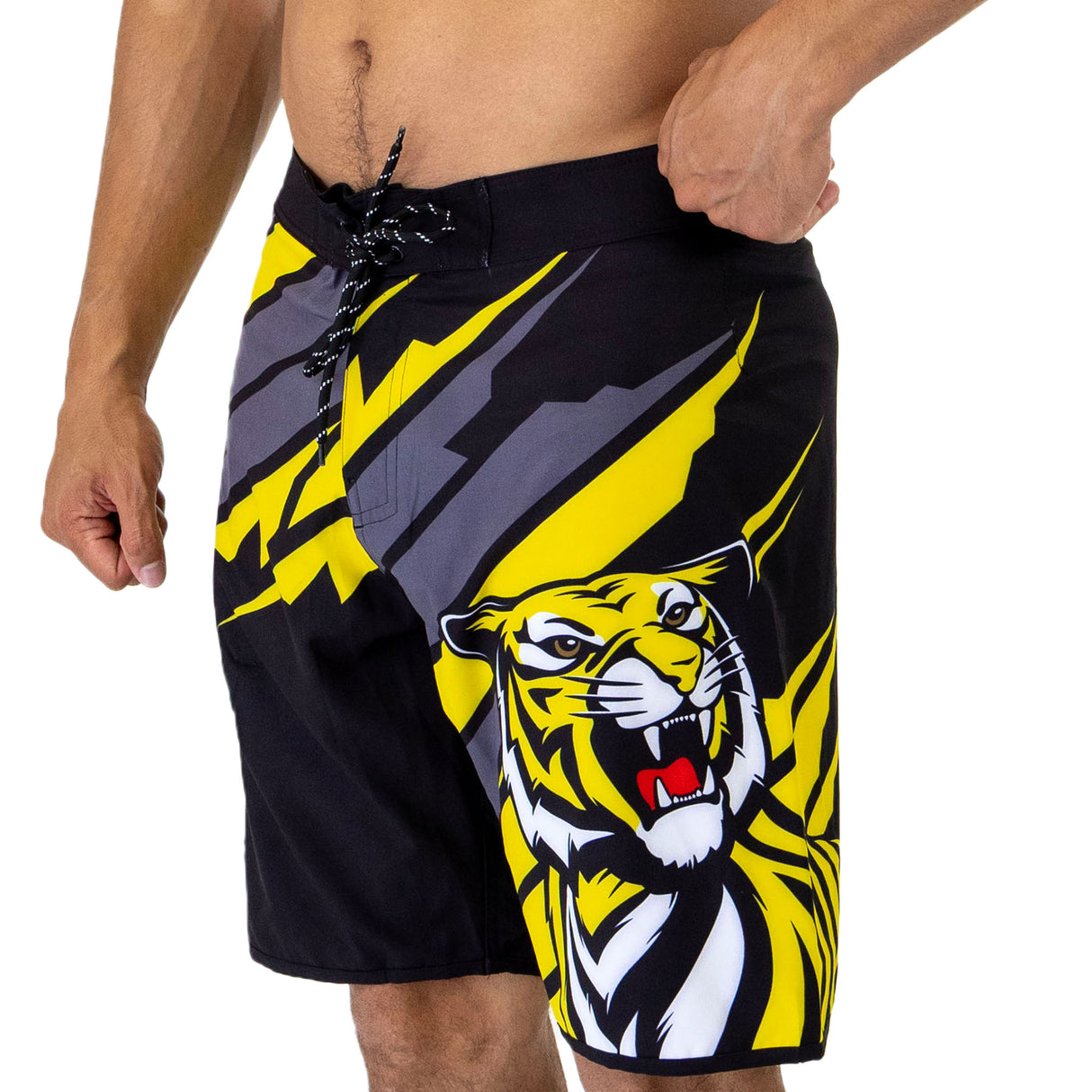AFL Richmond Tigers 'Ignition' Board Shorts - Ashtabula