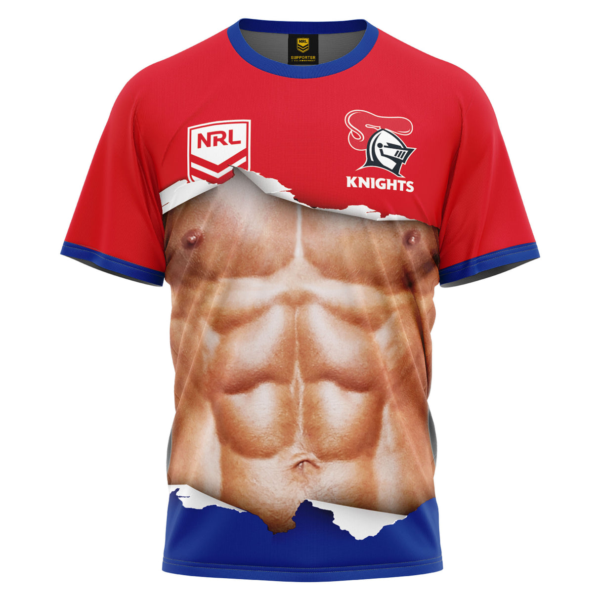 NRL Knights Ripped Tee - Ashtabula