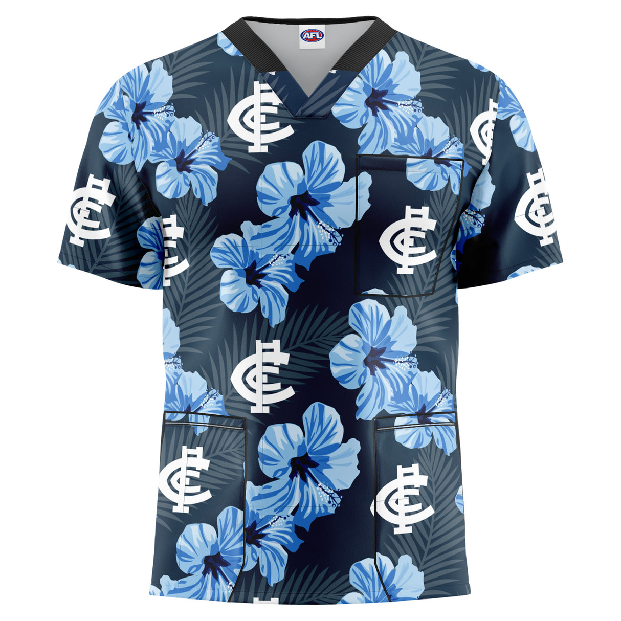 AFL Carlton 'North Shore' Scrubs - Ashtabula