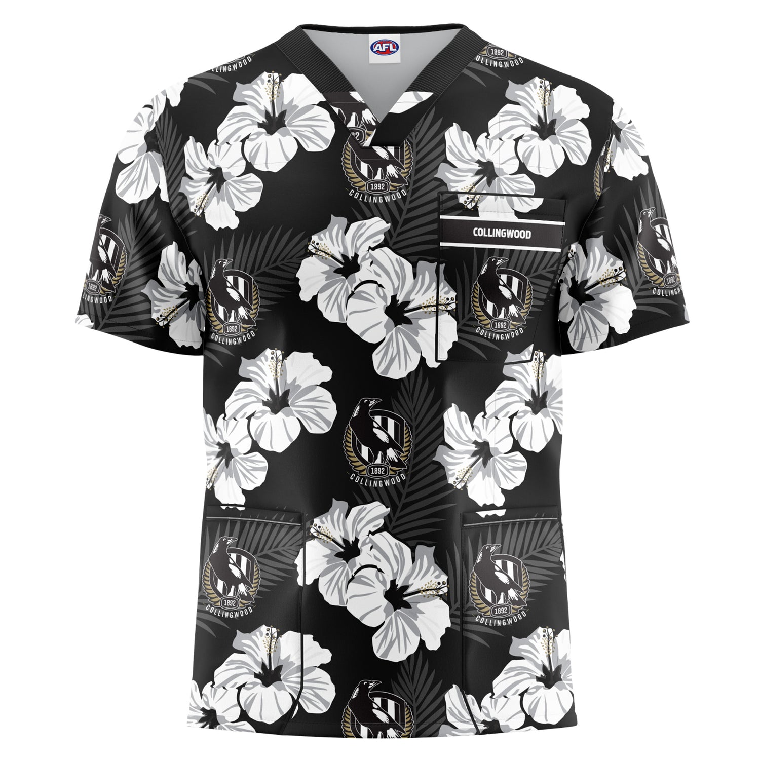 AFL Collingwood 'North Shore' Scrubs - Ashtabula