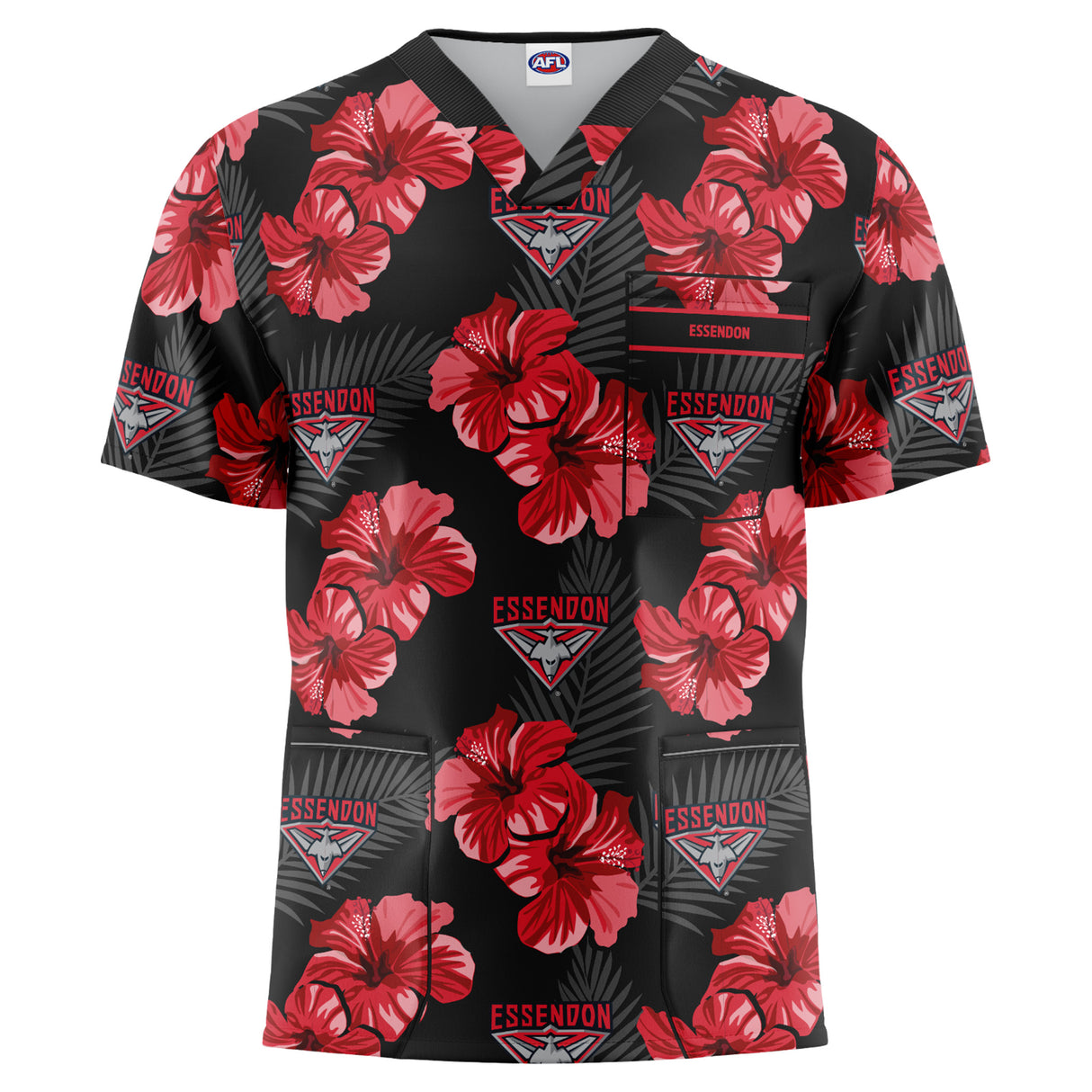 AFL Essendon Bombers 'North Shore' Scrubs - Ashtabula