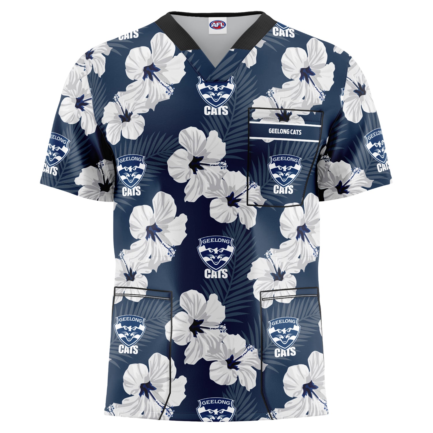AFL Geelong Cats 'North Shore' Scrubs - Ashtabula