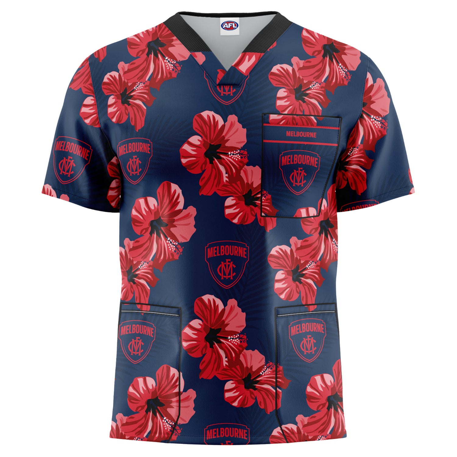 AFL Melbourne Demons 'North Shore' Scrubs - Ashtabula