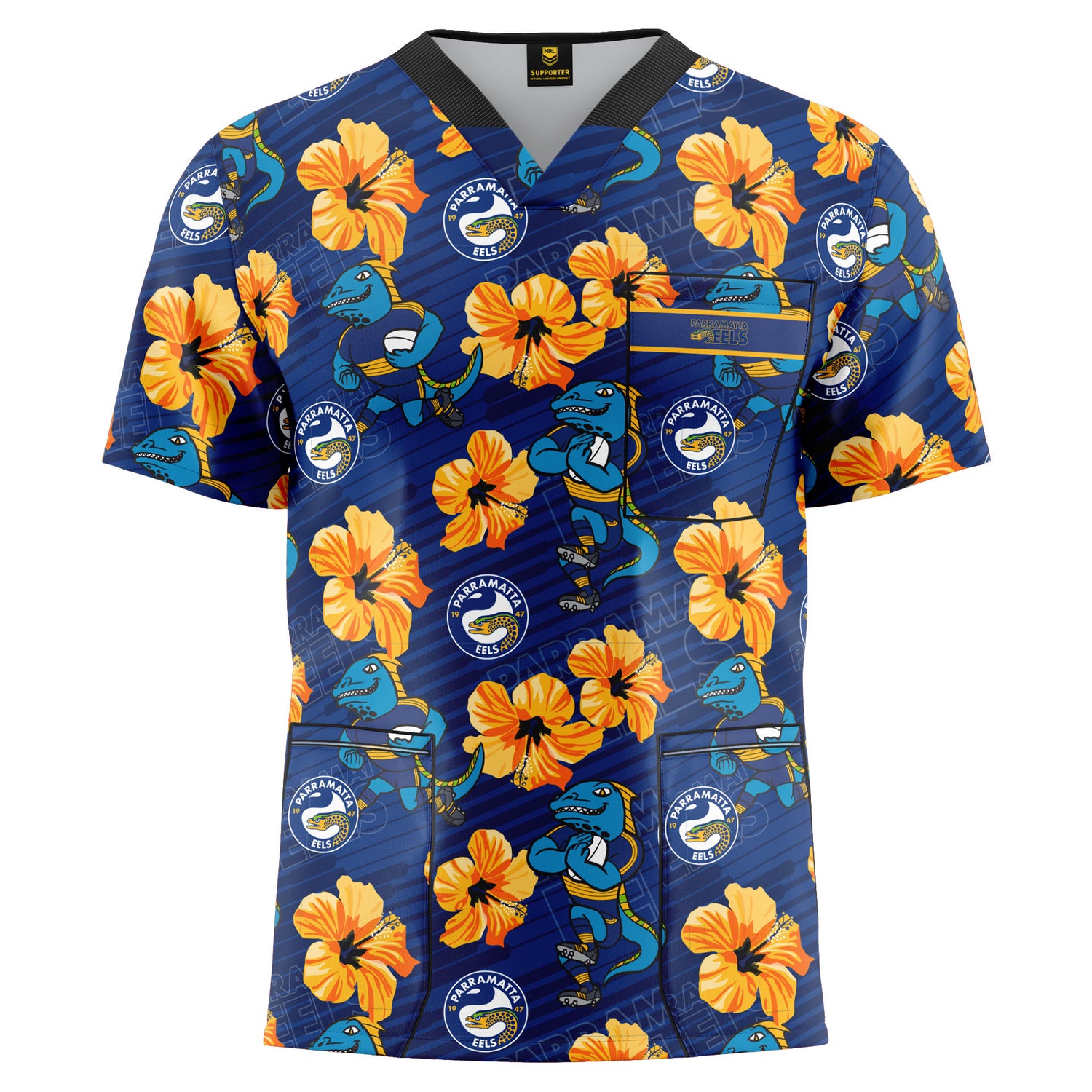 NRL Eels 'North Shore' Scrubs - Ashtabula