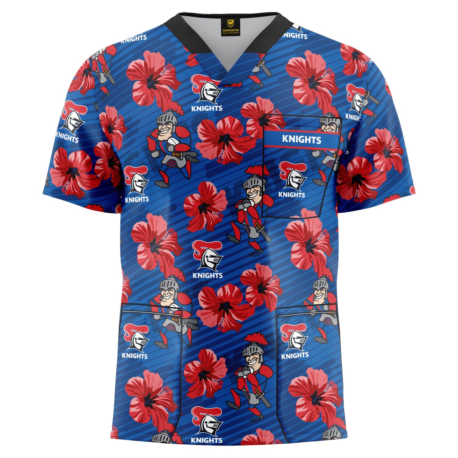NRL Knights 'North Shore' Scrubs - Ashtabula