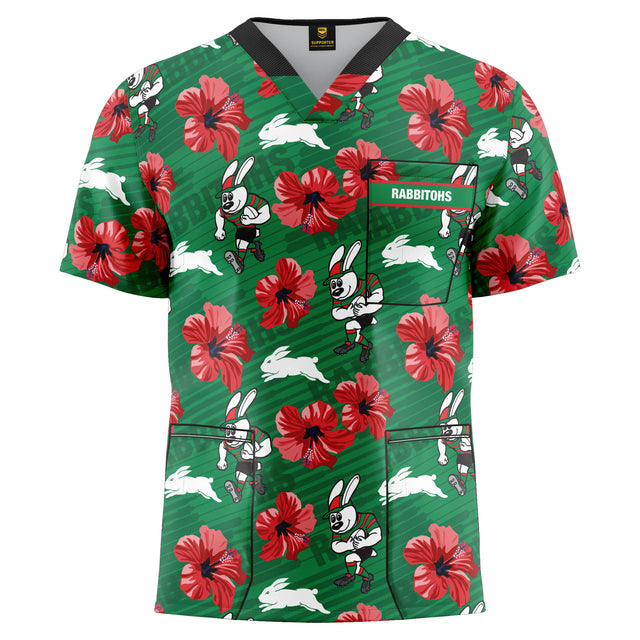 NRL Rabbitohs 'North Shore' Scrubs - Ashtabula