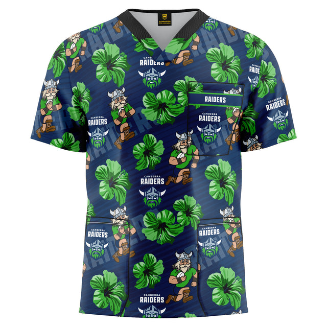 NRL Raiders 'North Shore' Scrubs - Ashtabula