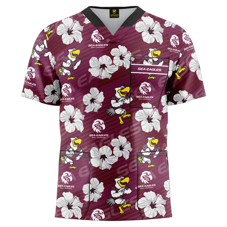 NRL Sea Eagles 'North Shore' Scrubs - Ashtabula