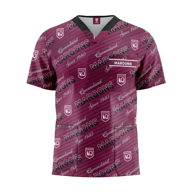 QLD Maroons 'North Shore' Scrubs - Ashtabula