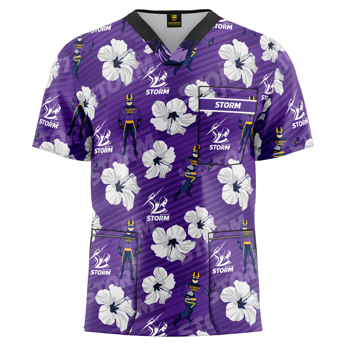 NRL Storm 'North Shore' Scrubs - Ashtabula