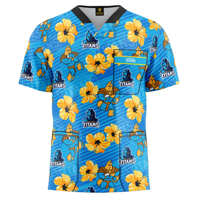 NRL Titans 'North Shore' Scrubs - Ashtabula