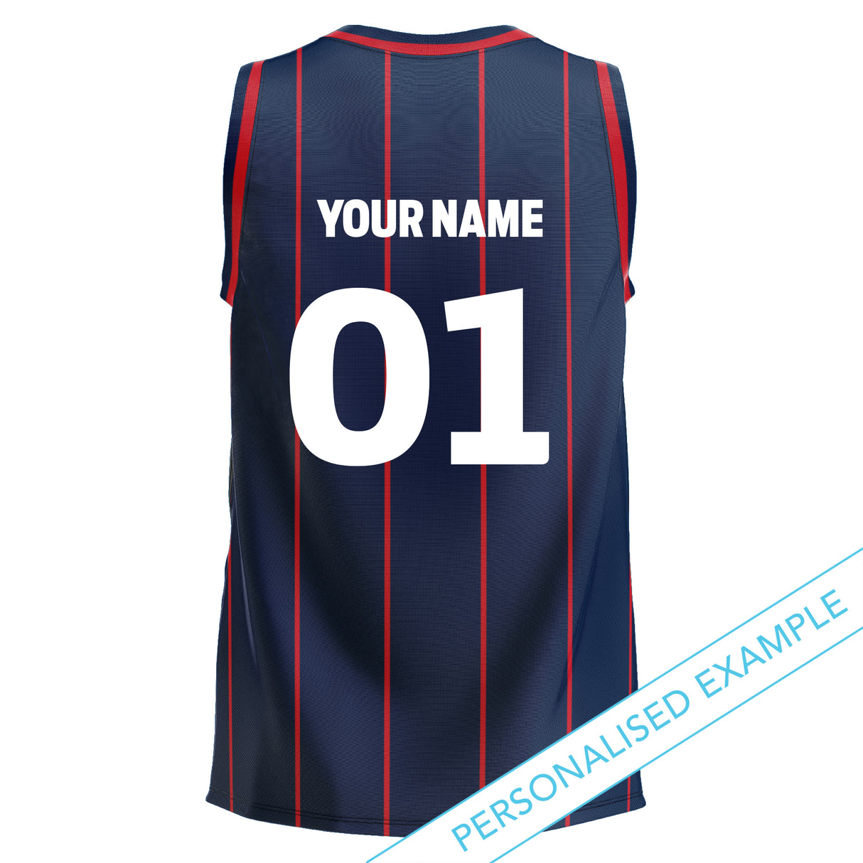 AFL Melbourne Demons 'Harlem' Basketball Singlet - Youth - Ashtabula