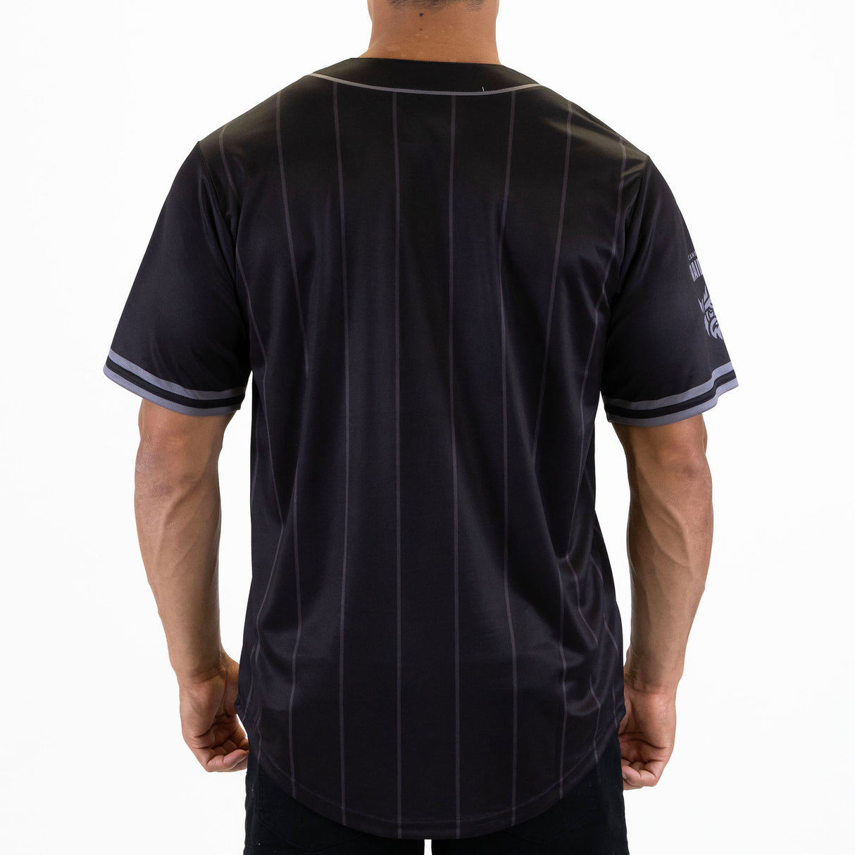 NRL Raiders Blackout Baseball Shirt - Ashtabula