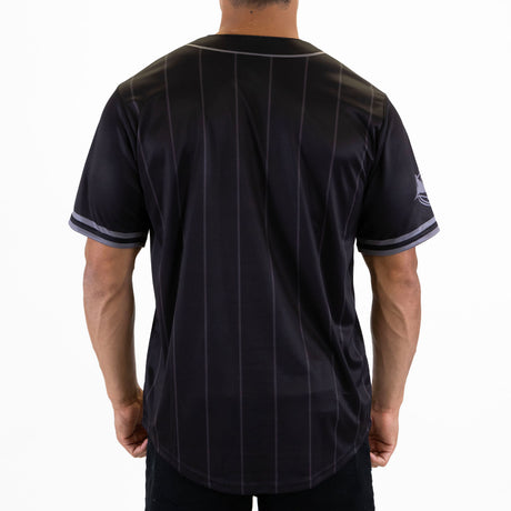 NRL Sharks Blackout Baseball Shirt - Ashtabula