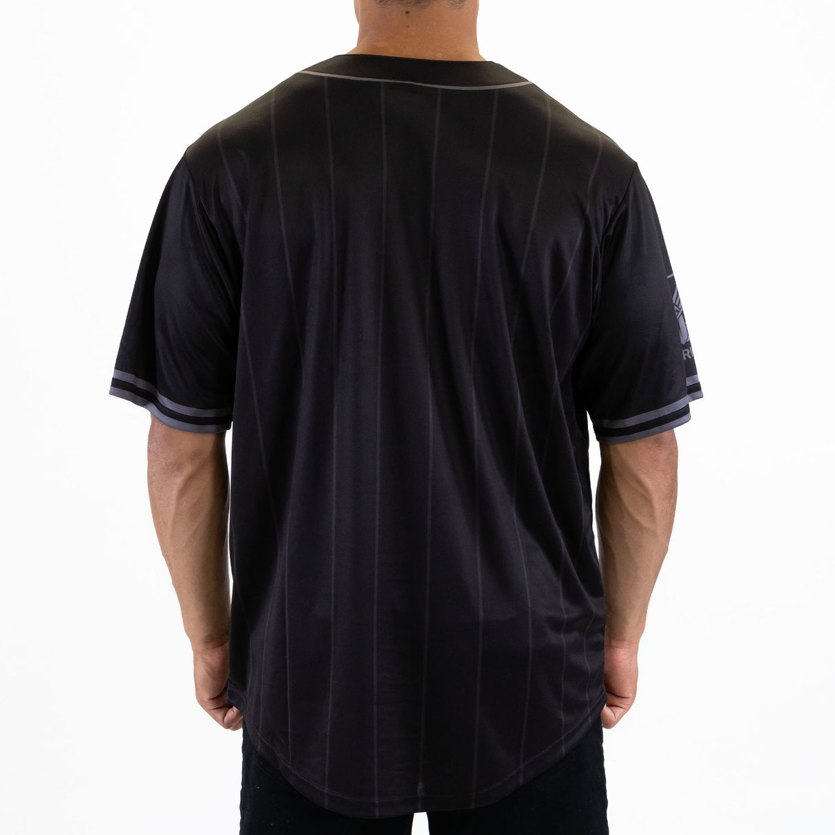 NRL Warriors Blackout Baseball Shirt - Ashtabula