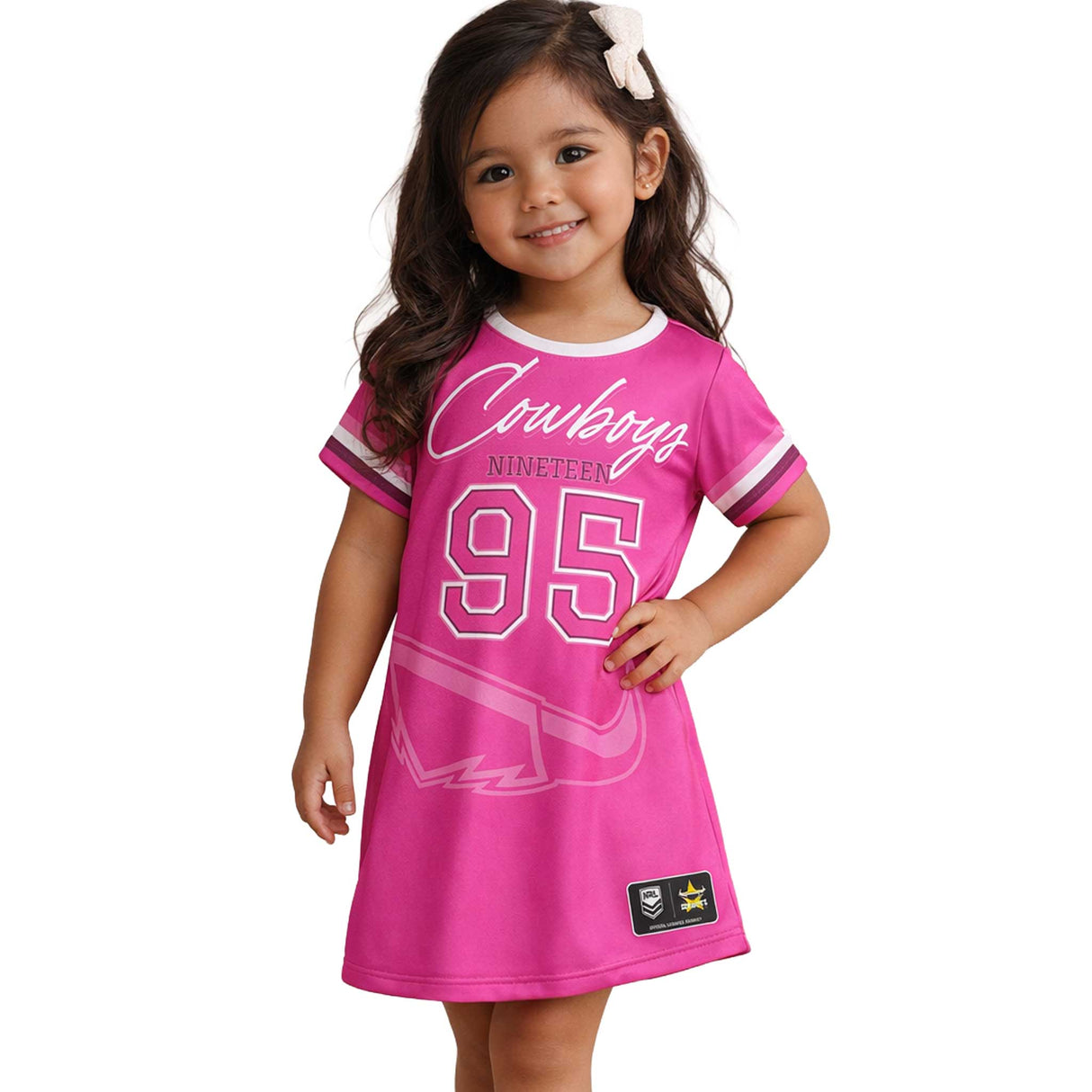 NRL Cowboys 'Fuchsia Force' T-Shirt Dress - Ashtabula