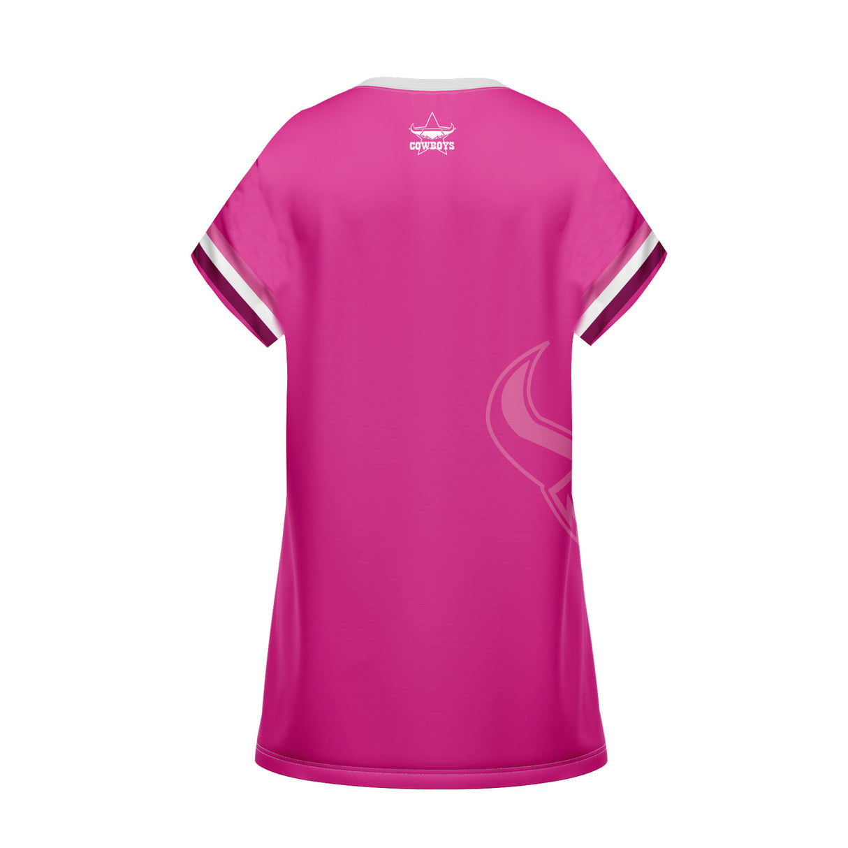 NRL Cowboys 'Fuchsia Force' T-Shirt Dress - Ashtabula