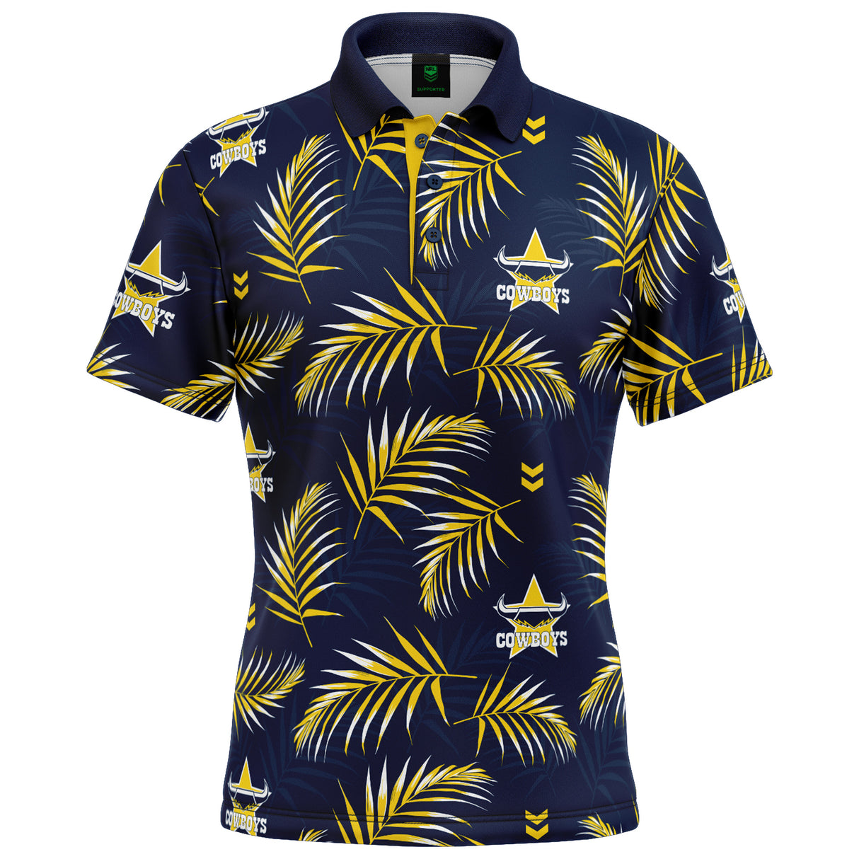 NRL Cowboys 'Palm Beach' Golf Polo - Ashtabula