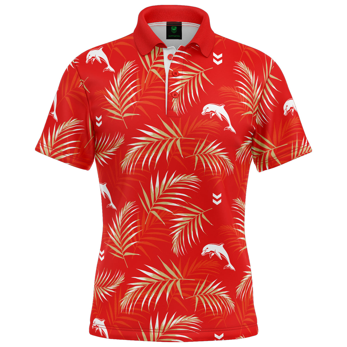 NRL Dolphins 'Palm Beach' Golf Polo - Ashtabula