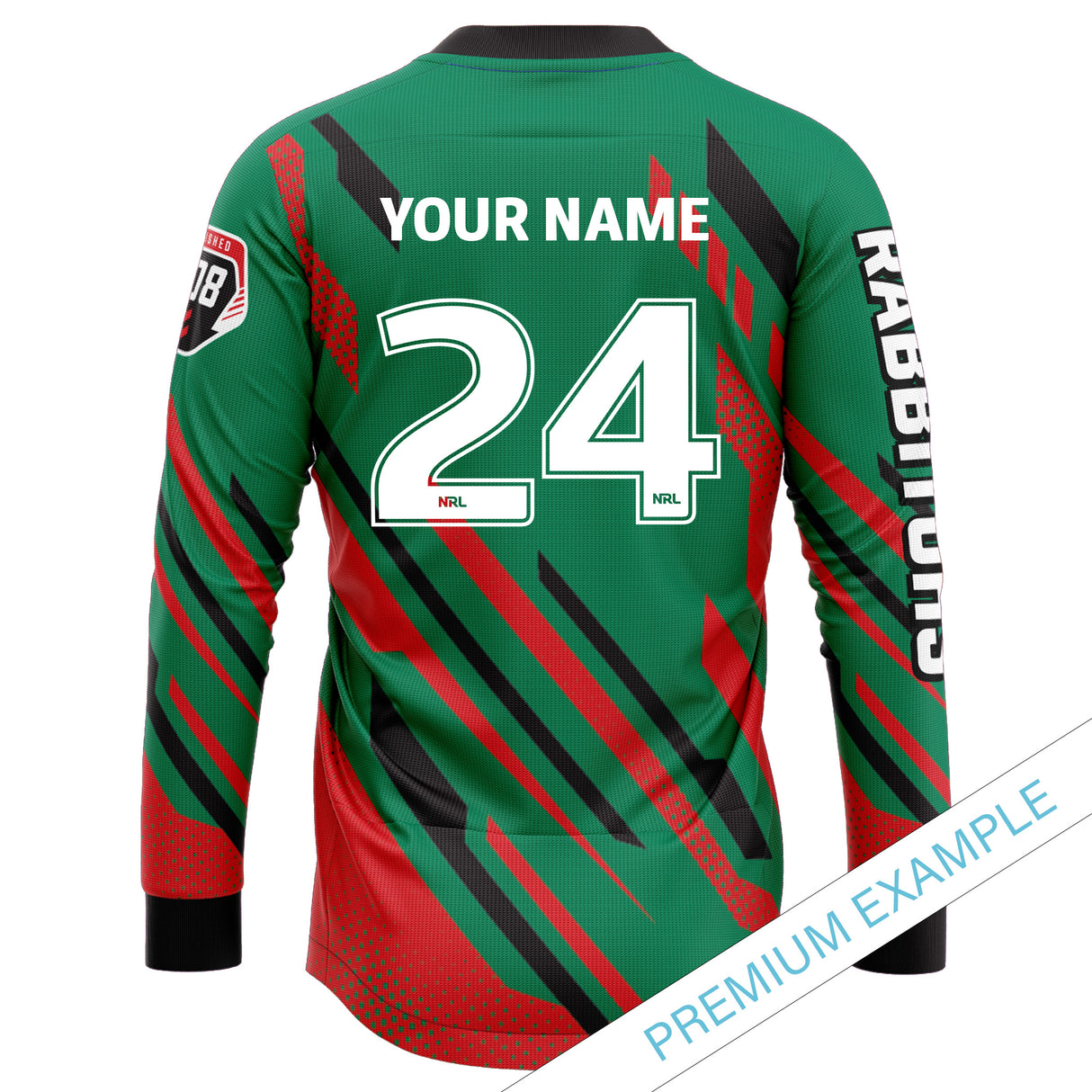 NRL Rabbitohs 'Blitz' MX Jersey - Youth - Ashtabula