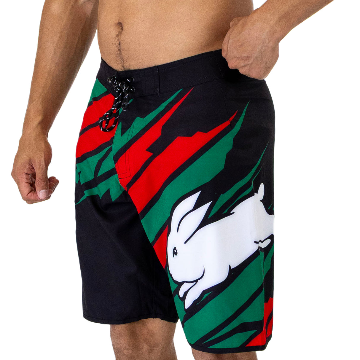 NRL Rabbitohs Ignition' Board Shorts - Adult - Ashtabula