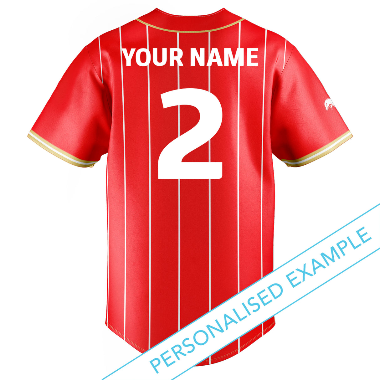 NRL Dolphins 'Slugger' Baseball Shirt - Ashtabula