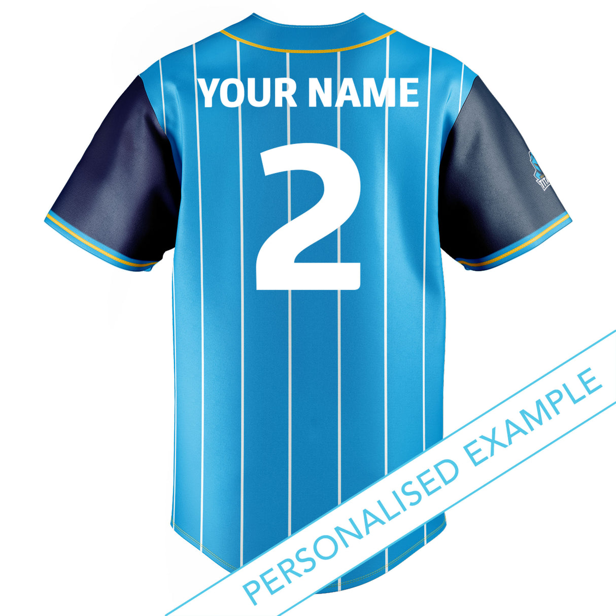 NRL Titans 'Slugger' Baseball Shirt - Ashtabula