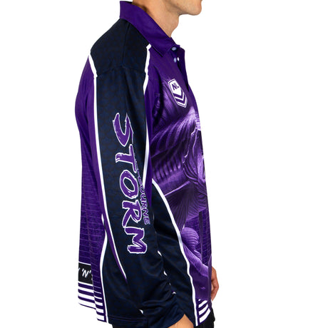 NRL Storm 'Barracuda' Fishing Shirt - Adult - Ashtabula