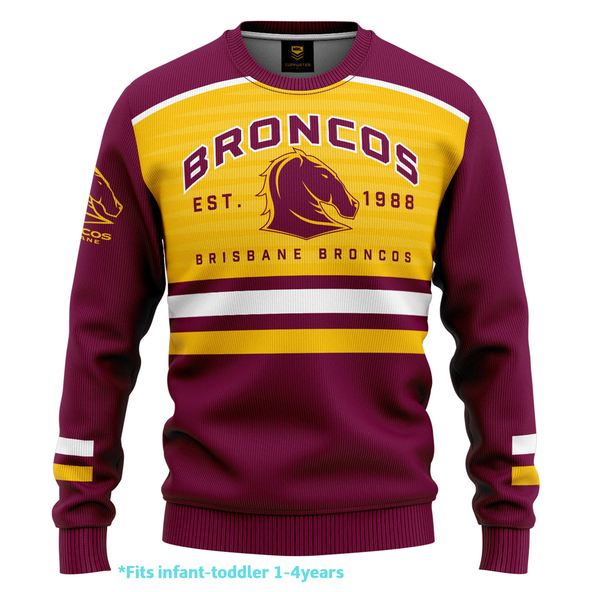 NRL Broncos Kids 'Victory' Pullover - Ashtabula