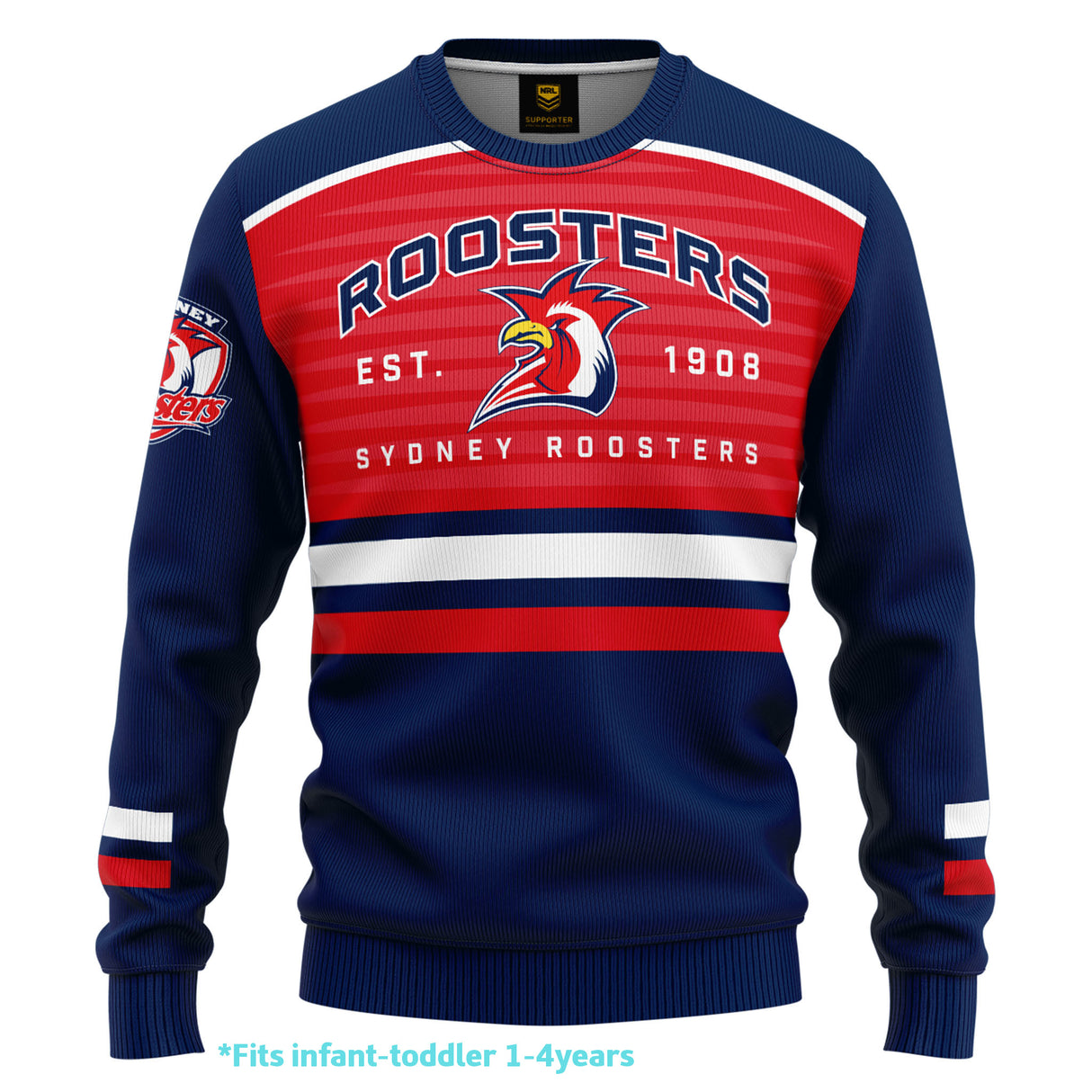 NRL Roosters Kids 'Victory' Pullover - Ashtabula