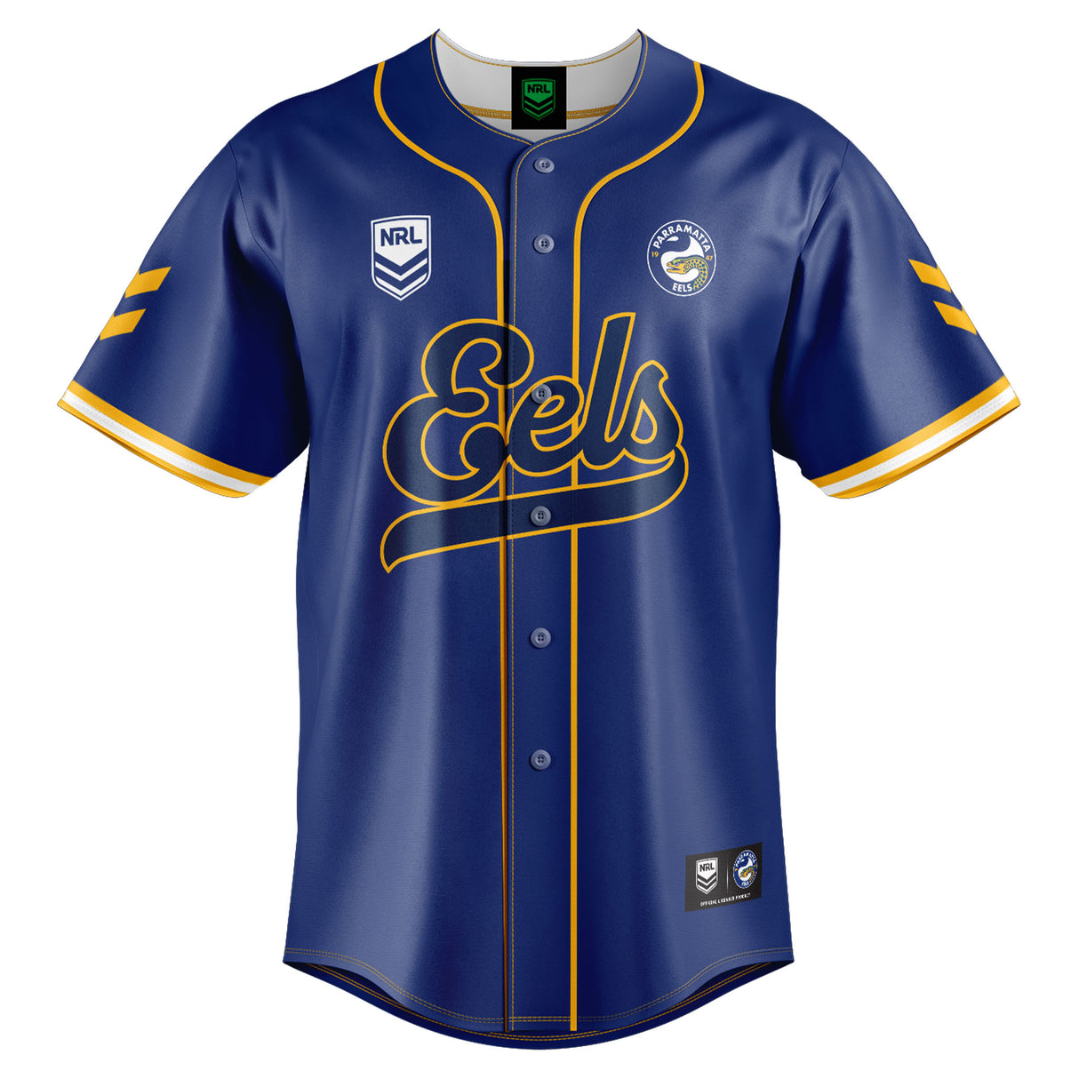 NRL Eels 'Homer' Baseball Shirt - Youth - Ashtabula
