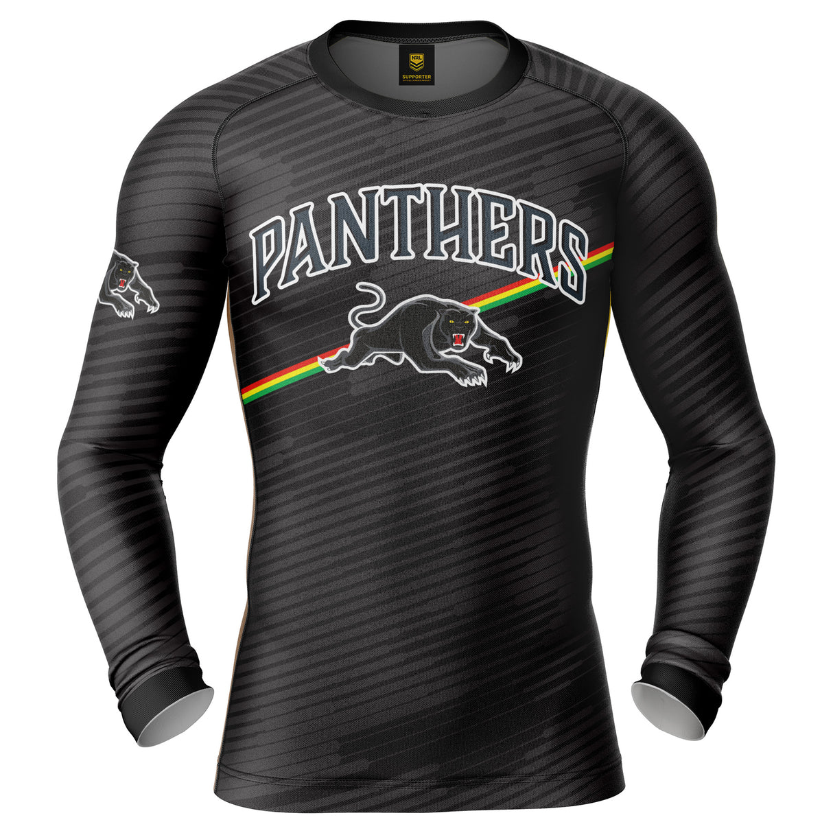 NRL Panthers 'Barrel' Rash Vest - Adult - Ashtabula