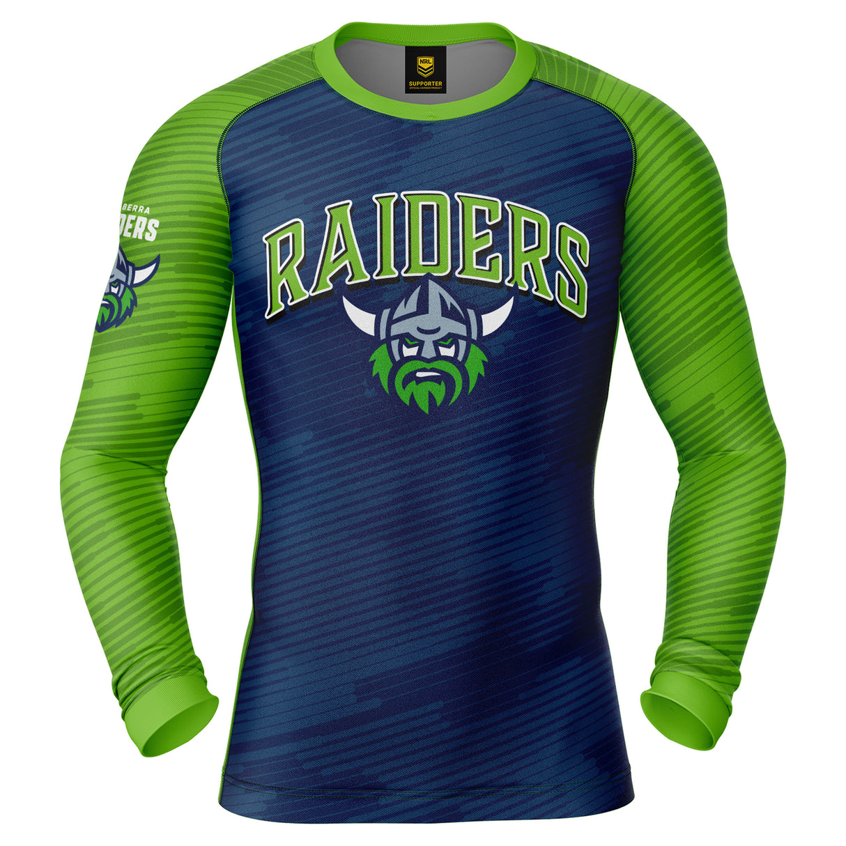 NRL Raiders 'Barrel' Rash Vest - Adult - Ashtabula