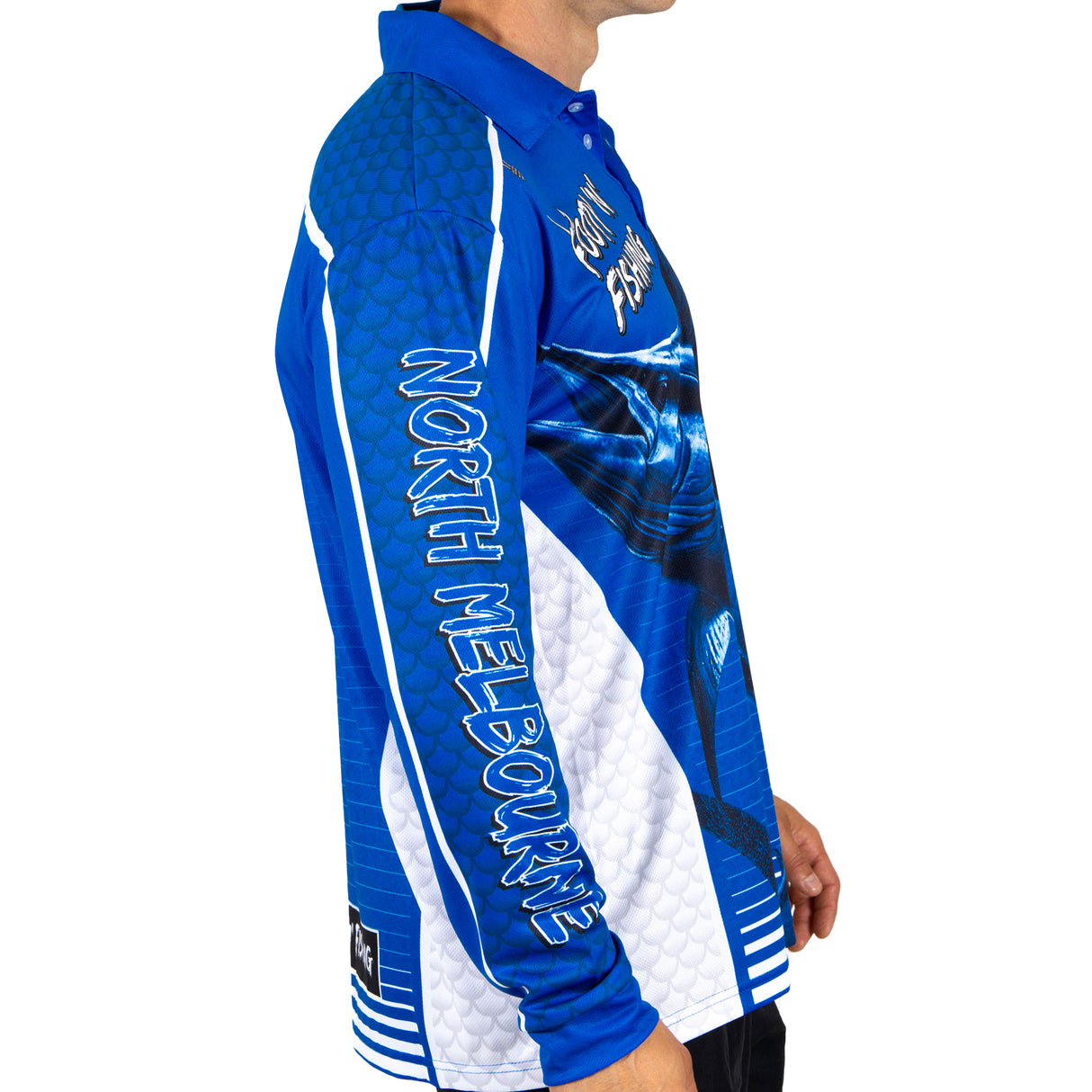 AFL North Melbourne Footy n Fishing Shirt - Adult - Ashtabula