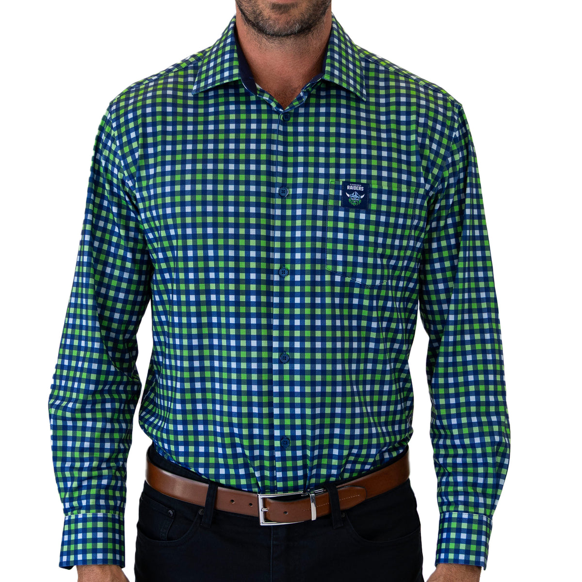 NRL Raiders 'Crossfield' Dress Shirt 3XL