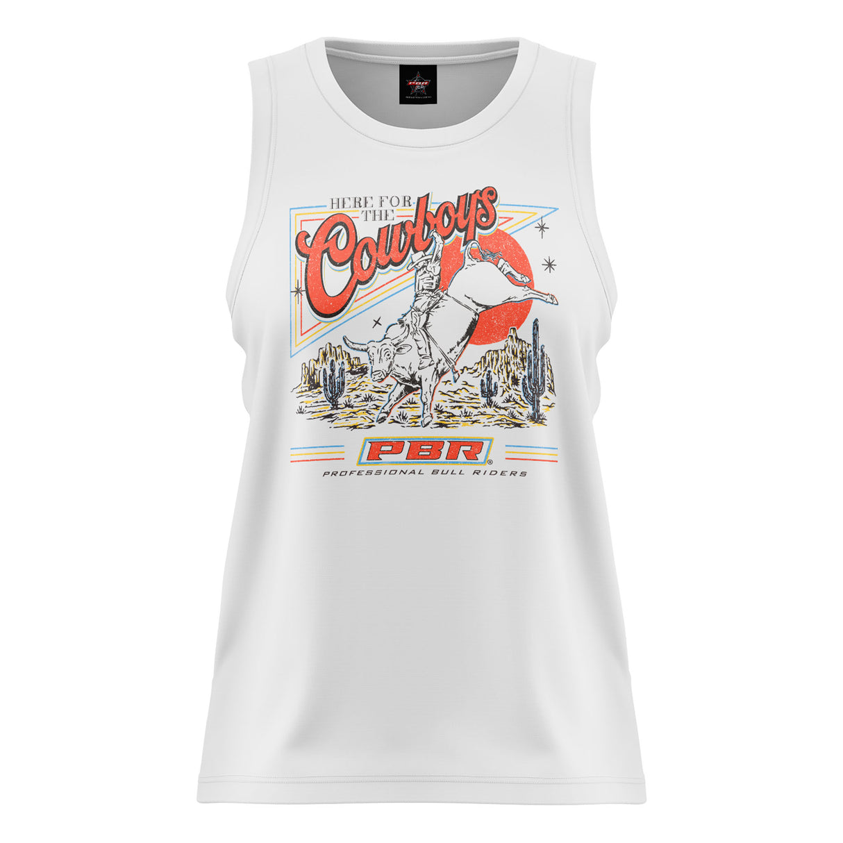 PBR 'Here for the Cowboys' Womens Tank - Ashtabula